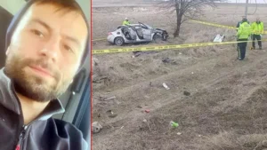 Aksaray‘da bayram tatiline giden ailenin otomobili, şarampole devrildi. Kazada baba