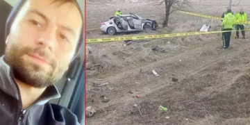 Tatili yolunda kaza Baba öldü, eşi ile 4 oğlu yaralandı