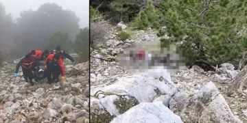 Uçurumda bulunan cesetle ilgili eşi ve oğlu dahil 9 gözaltı