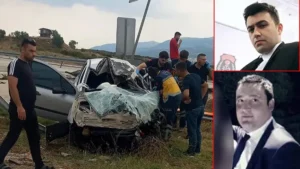 Otomobil, kamyonun altına girdi