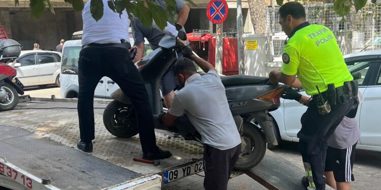 İncirliova’da 28 motosiklet trafikten men edildi
