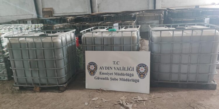 Aydın’da 3 bin 850 litre sahte zeytinyağı ele geçirildi