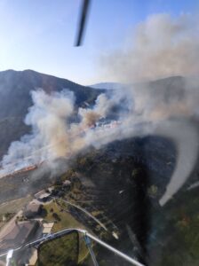 Muğla’nın Marmaris ilçesine bağlı Bozburun Selimiye bölgesinde otluk ve makilik