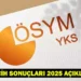 YKS tercih sonuçları ne zaman açıklanacak