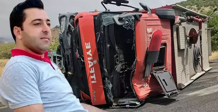 Yangına giden itfaiye aracı devrildi 1’i ağır, 3 yaralı