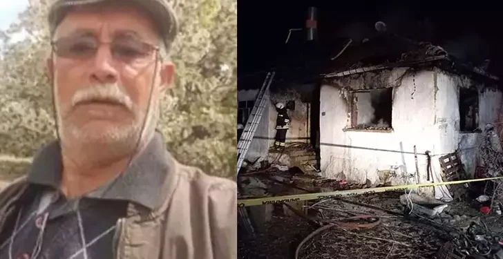 Yangında annesini kurtarmak isterken öldü