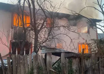 Yangında yaşlı çift hayatını kaybetti