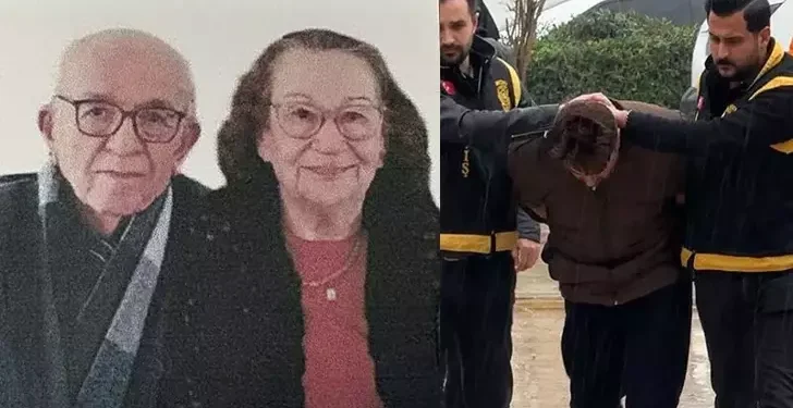 Yaşlı çifti altınları için öldürmüştü adliyeye sevk edildi