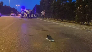 Yolun karşısına geçmek isterken canından oldu