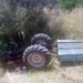 Zeytinliğe devrilen traktörün sürücüsü öldü