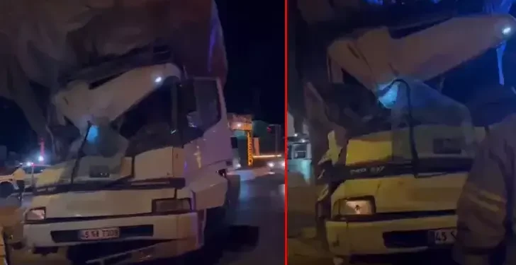 Yolcu otobüsü ile kamyon çarpıştı: 4 yaralı