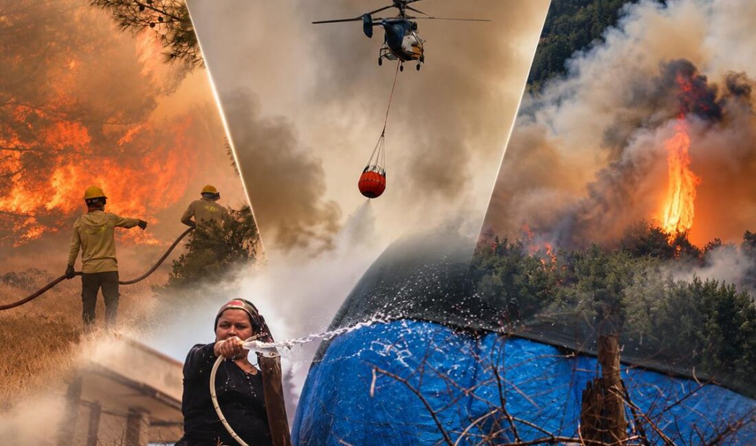 İki şehirde yangın alarmı: Elektrikler bile kesildi Antalya’nın Aksu ve Adana’nın Kozan ilçelerinde çıkan orman yangınlarına havadan