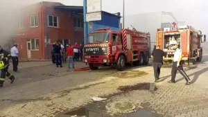 Nazilli’de geri dönüşüm tesisinde yangın