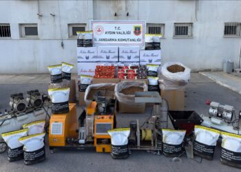 Aydın’da bir milyon 350 bin TL’lik kaçak tütün ele geçirildi