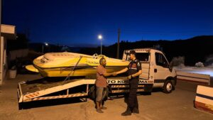 Söke’de çalınan botu jandarma buldu
