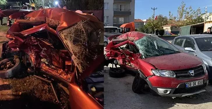 Kavşaktaki kazada evli çift ile kızları öldü