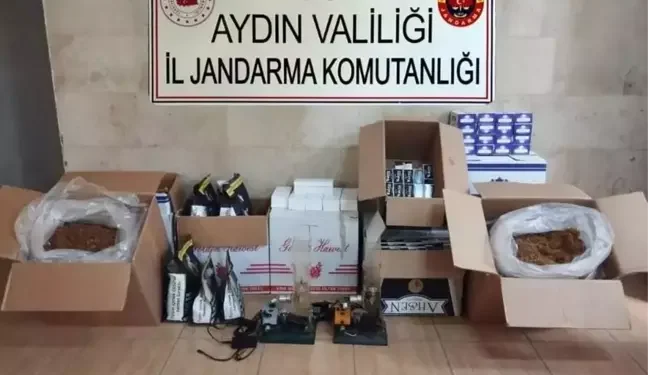 Germencik'te 64 bin 500 makaron ele geçirildi