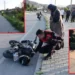 Trafik levhasına çarpan üniversite öğrencisinin bacağı koptu