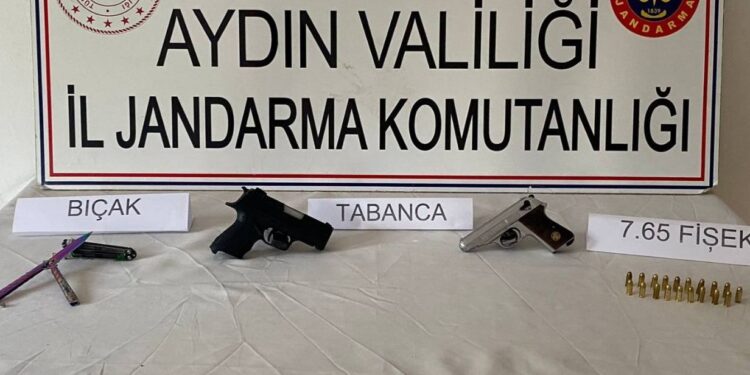 Germencik’te silah kaçakçılarına jandarmadan geçit yok