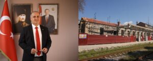 Aytekin Kaya, İncirliova’nın simge yapılarından biri olan tarihi istasyon binasında
