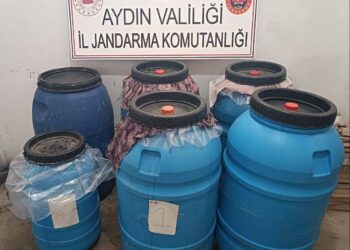 İncirliova’da 520 litre kaçak şarap ele geçirildi.