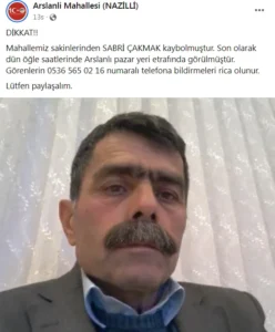 Dün evden çıktı bir daha haber alınamadı