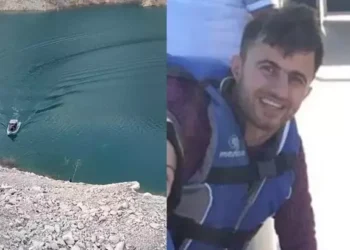 Elektrik dağıtım şirketine ait araç baraja uçtu