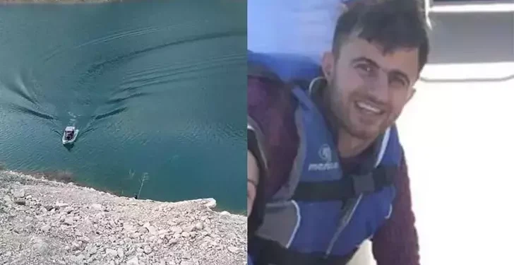 Elektrik dağıtım şirketine ait araç baraja uçtu