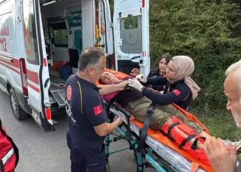 Mantar toplarken düşüp ayağı kırdı