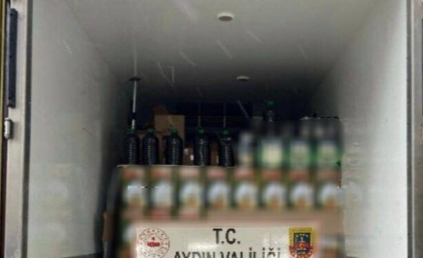 Aydın’da 8 bin 294 litre sahte zeytinyağı ele geçirildi