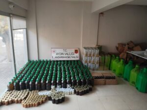 Koçarlı’da 2 bin 880 litre sahte zeytinyağı ele geçirildi