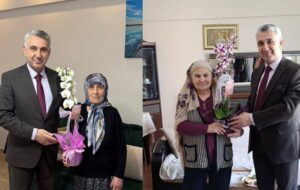 İncirliova Kaymakamı İlhan Abay, Anneler Günü dolayısıyla şehit ailelerini ziyaret