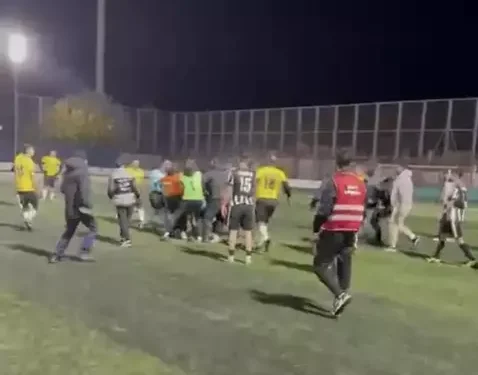 Hakeme saldıran amatör futbolcu tutuklandı