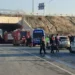İşçileri taşıyan midibüs devrildi; 4 ölü