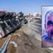 Bariyerlere çarpıp devrilen TIR'ın şoförü yaşamını yitirdi
