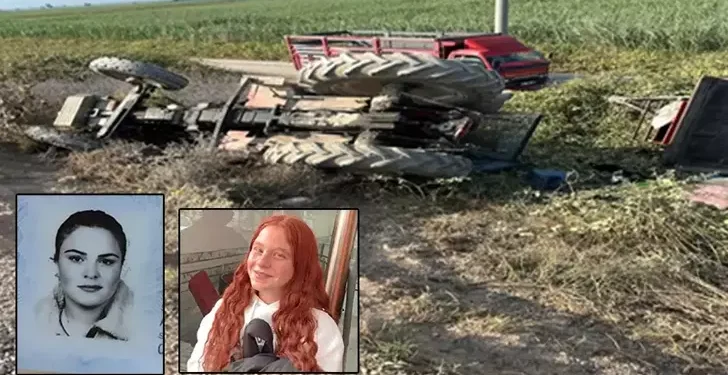 Traktör kazasında Elif ve kardeşi Esmanur kurtarılamadı